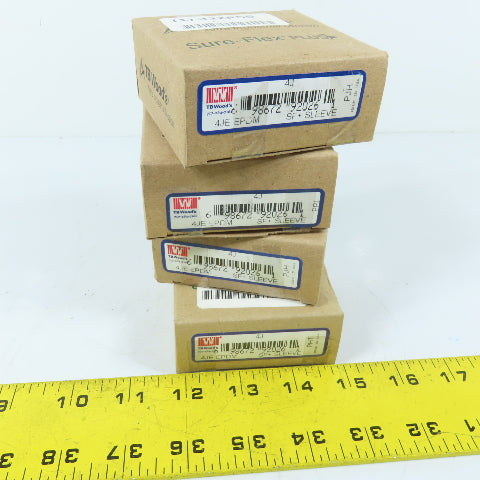 TB Wood's 4J EPDM Rubber Flexible Sleeve Coupling Insert Size 4 Lot Of 4