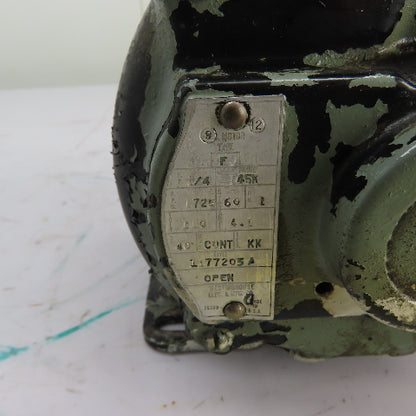 Westinghouse 1177205A 1/4HP Electric Motor 1725RPM 1Ph 110V 145K Frame