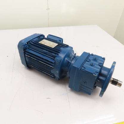 SEW-EURODRIVE RF37 DRN90L4 2HP AC Gearmotor 230/460V 3Ph 265RPM 6.67:1 Ratio