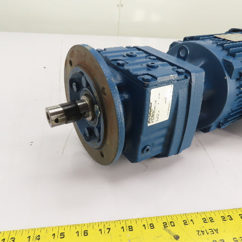 SEW-EURODRIVE RF37 DRN90L4 2HP AC Gearmotor 230/460V 3Ph 265RPM 6.67:1 Ratio
