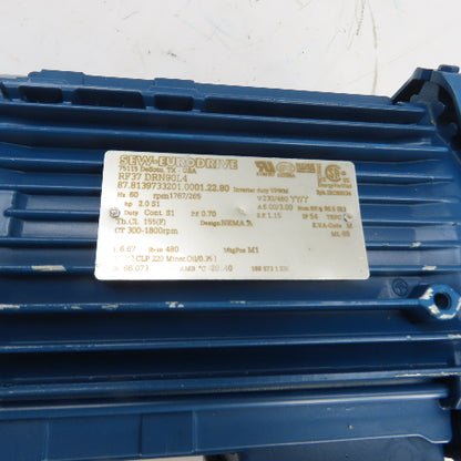 SEW-EURODRIVE RF37 DRN90L4 2HP AC Gearmotor 230/460V 3Ph 265RPM 6.67:1 Ratio