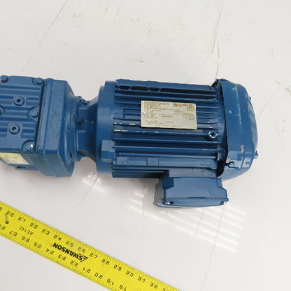 SEW-EURODRIVE RF37 DRN90L4 2HP AC Gearmotor 230/460V 3Ph 265RPM 6.67:1 Ratio