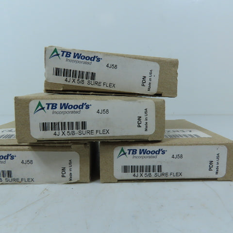 TB Wood's 32ZR17 4J58 4J x 5/8" Sure-Flex Sleeve Coupling Flange Lot of 4