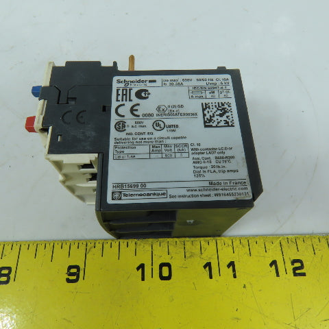 Schneider Electric HRB1569900 LR3D35 Thermal Overload Relay 30-38A Trip 600V