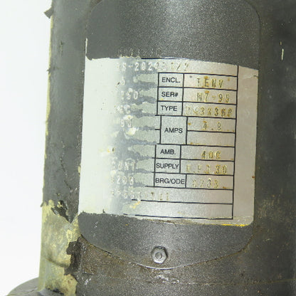 Baldor CDP3330 1/2HP DC Electric Motor 90V 1750RPM 56C Frame TESTED