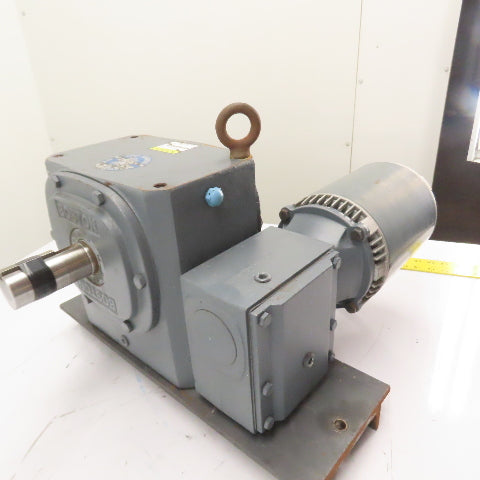 Boston Gear FWA738-200-B5-G 200:1 Ratio Gear Reducer 1HP Motor 230/460V 3Ph