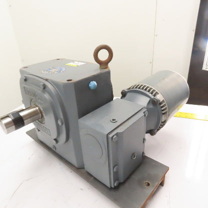 Boston Gear FWA738-200-B5-G 200:1 Ratio Gear Reducer 1HP Motor 230/460V 3Ph