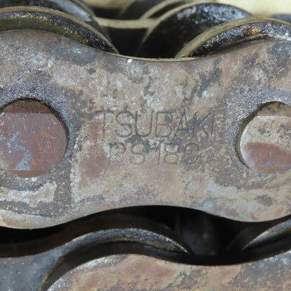 Tsubaki 180-2 RS180-2 Double Strand Roller Chain 15' Long 80 Pit Incl C/L