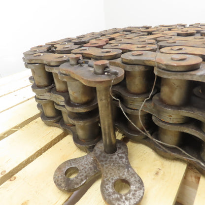 Tsubaki 180-2 RS180-2 Double Strand Roller Chain 15' Long 80 Pit Incl C/L