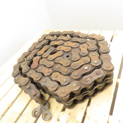 Tsubaki 180-2 RS180-2 Double Strand Roller Chain 15' Long 80 Pit Incl C/L