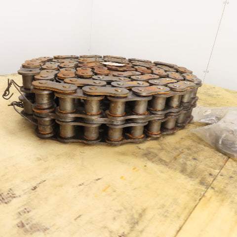 Renold 180 Double Strand Riveted Roller Chain 180-2 2-1/4" Pitch 15' L