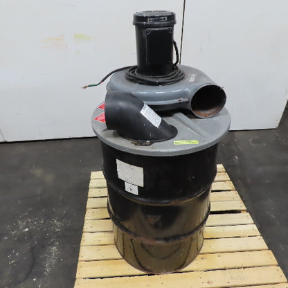 Cincinnati 200S 3Z002B 55 Gallon Drum Dust Collector 2Hp 208-220/440V Tested