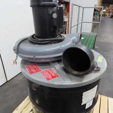 Cincinnati 200S 3Z002B 55 Gallon Drum Dust Collector 2Hp 208-220/440V Tested