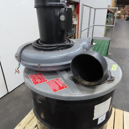 Cincinnati 200S 3Z002B 55 Gallon Drum Dust Collector 2Hp 208-220/440V Tested