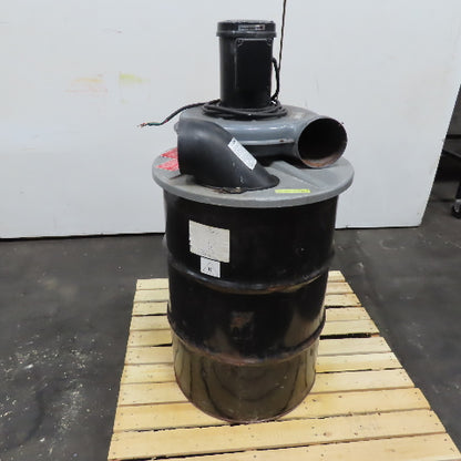 Cincinnati 200S 3Z002B 55 Gallon Drum Dust Collector 2Hp 208-220/440V Tested