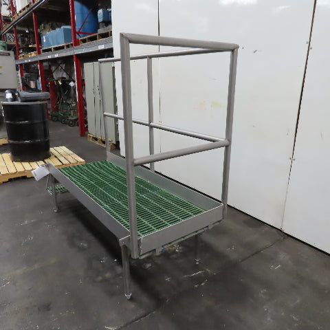 Stainless Steel Right Side Work Platform Step Wash Down 25" x 68" x 18" Tall