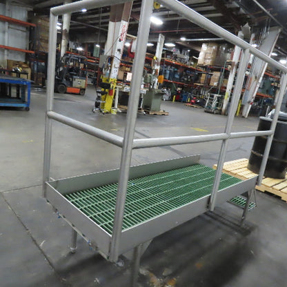 Stainless Steel Right Side Work Platform Step Wash Down 25" x 68" x 18" Tall