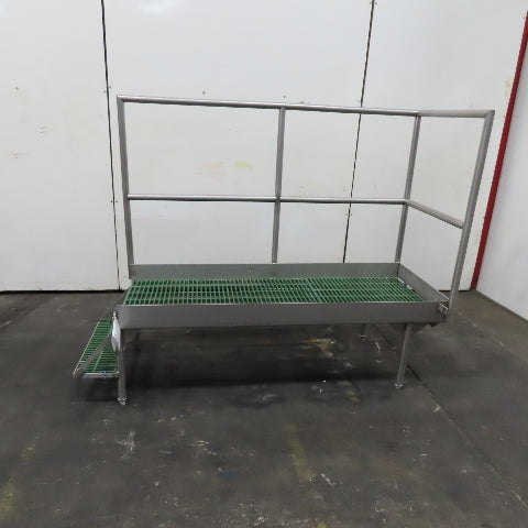 Stainless Steel Right Side Work Platform Step Wash Down 25" x 68" x 18" Tall