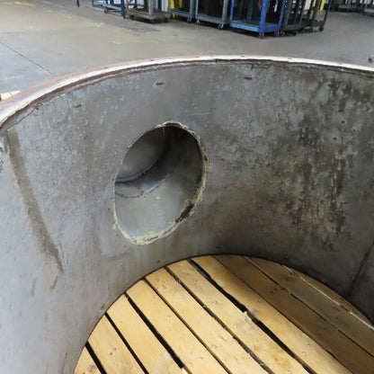 N/A 42" x 39" Flange Mount Welded 16Ga. Galvanized Branch Wye 12"