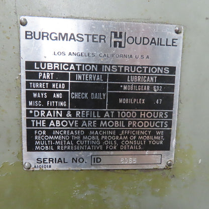 Burgmaster 6 Spindle Gang Drill Press 1/.5Hp 2 Speed 9" Throat 208-230/460V 3Ph