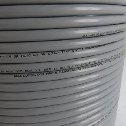 Lutze A3081803 18AWG 3-Conductor Flexible Control Cable 600V 330'