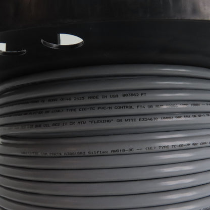 Lutze A3081803 18AWG 3-Conductor Flexible Control Cable 600V 330'
