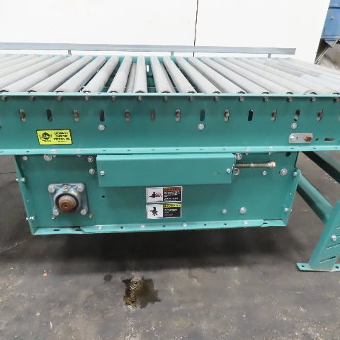 ACS 40" x 10' Long Friction Roller Conveyor 480V 3Ph 32FPM NEEDS BELT