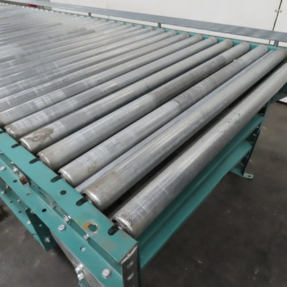 ACS 40" x 10' Long Friction Roller Conveyor 480V 3Ph 32FPM NEEDS BELT