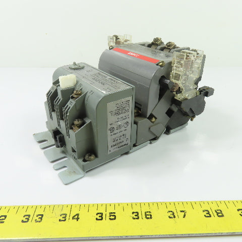 Furnas 14DS32A 600VAC 27A Motor Starter w/48ASD3M20 Overload Relay 120V Coil