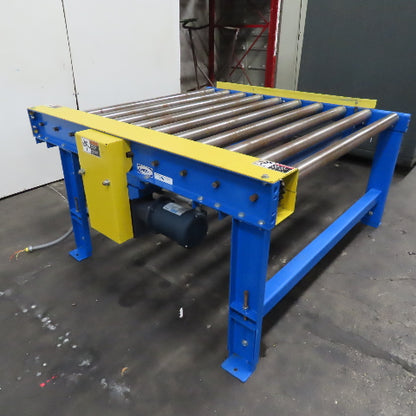 Lewco 58" Wide x 60" Long Powered Roller Conveyor 33FPM 208-480V 3Ph