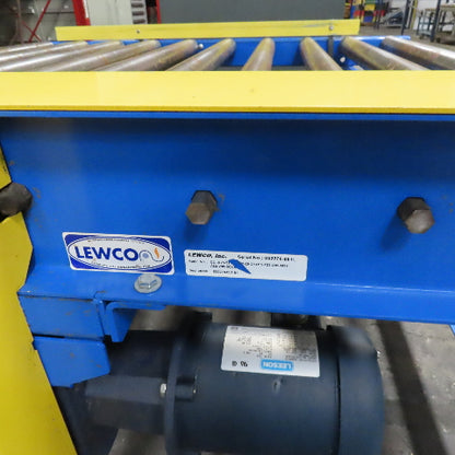 Lewco 58" Wide x 60" Long Powered Roller Conveyor 33FPM 208-480V 3Ph