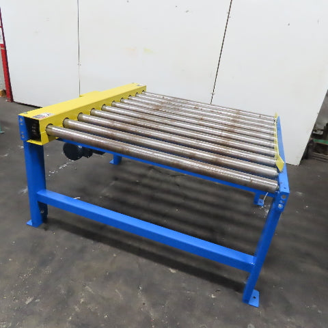 Lewco 58" Wide x 60" Long Powered Roller Conveyor 33FPM 208-480V 3Ph