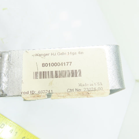 8010004177 Duct Hanger 4" Galvanized Steel 14ga.