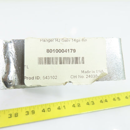 Nordfab 8010004179 Duct Hanger 6" Galvanized Steel 14ga.