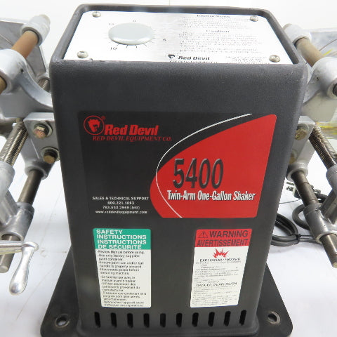Red Devil 5400 Twin-Arm Paint Shaker Mixer 2 Gallon Cans 110V 5.6A