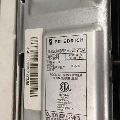 Friedrich MC12Y3JM Ceiling Cassette Minisplit Indoor Air Conditioner 208/230V