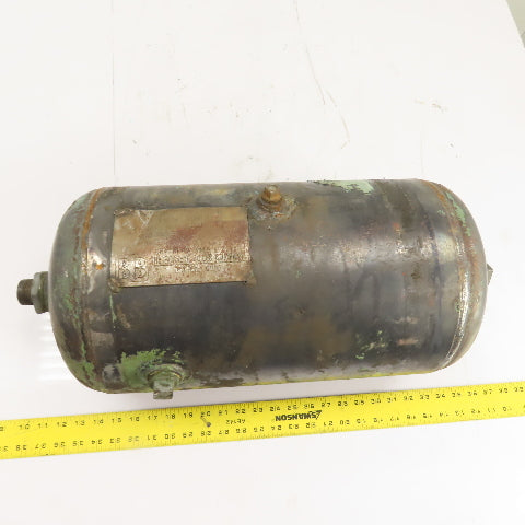 8 Gallon Horizontal Compressed Air Receiver Storage Tank 125PSI