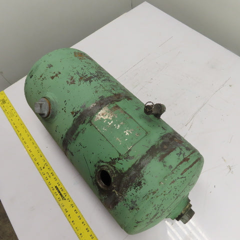 15 Gallon Horizontal Compressed Air Receiver Storage Tank 125PSI
