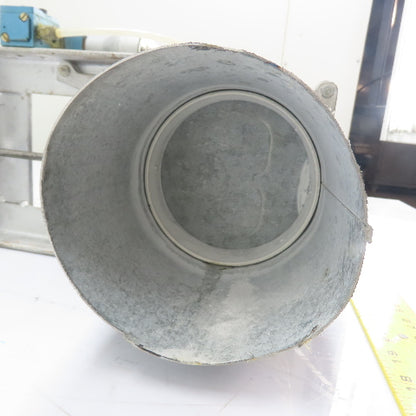 6" Pneumatic Blast Gate Damper Duct Assembly 120V Solenoid