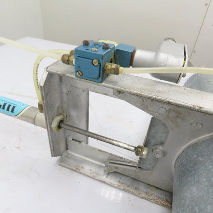 6" Pneumatic Blast Gate Damper Duct Assembly 120V Solenoid