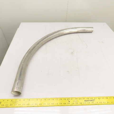 2-1/2" OD Stainless Steel 90° Elbow Exhaust Tube Conduit