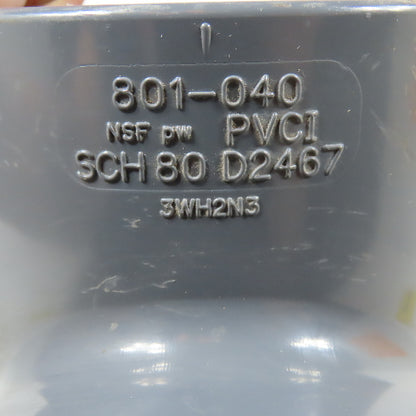 Spears 801-040 4" Schedule 80 PVC Tee Fitting