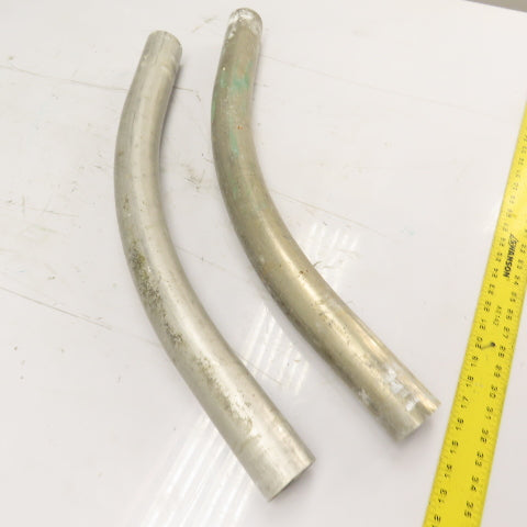 2-1/2" OD Stainless Steel Elbow Exhaust Tube Conduit Lot Of 2