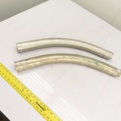 2-1/2" OD Stainless Steel Elbow Exhaust Tube Conduit Lot Of 2