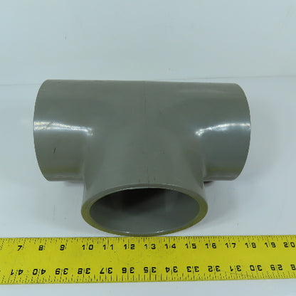 Charlotte Pipe 801-040 4" Schedule 80 CPVC Tee Pipe Fitting