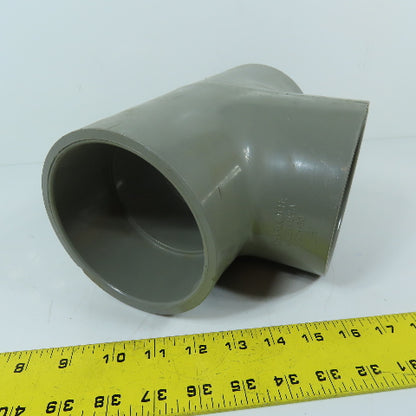 Charlotte Pipe 801-040 4" Schedule 80 CPVC Tee Pipe Fitting