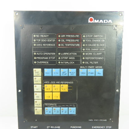 Amada A98L-0001-0634#B A02B-0084-C183 CNC Turret Punch Operator Control Panel