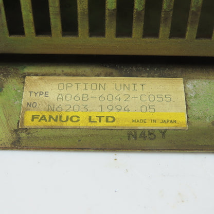 Fanuc A06B-6042-C055 CNC Option Unit Resistor Bank Module