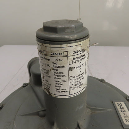 Sensus 243-12-2 2" NPT Gas Pressure Regulator w/ Shutoff Valve 6-14"WC IRV