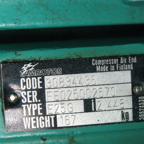 Tamrotor 30834436 E25G 2.448:1 Ratio Rotary Screw Compressor Air End